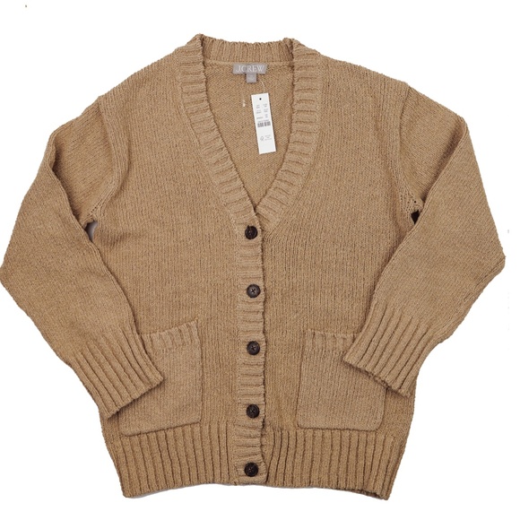 New JCREW Size XS Marina V-Neck Cardigan Sweater in Pebble Shore $168 CM461 - Picture 2 of 4